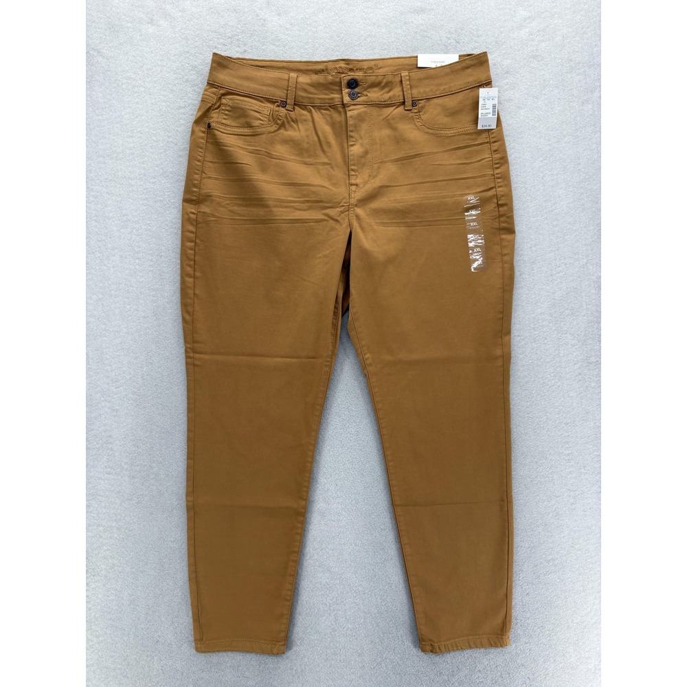 Maurices Denim Flex Jegging Jeans Womens XXL Short Brown High Rise Stretch Pants